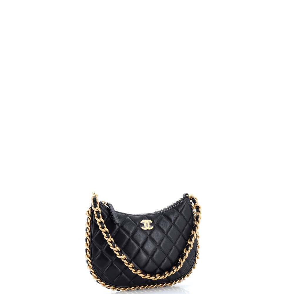 Chanel Cc Chain Around Hobo Quilted #242884C49B - Picture 2 of 6